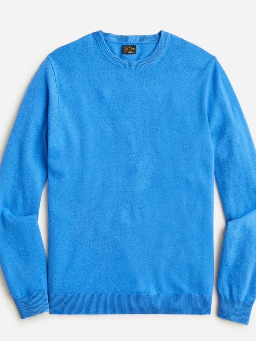 Men's Crewneck Sweater in Bright Blue